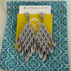 Kendra Scott silver-plated chandelier earrings